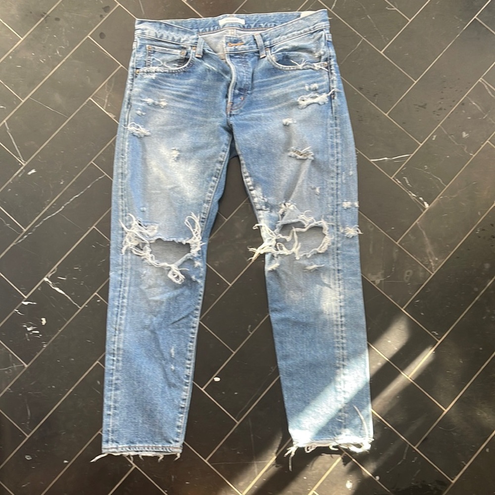 Mousey Amber tapered denim size 30 100% cotton midrise